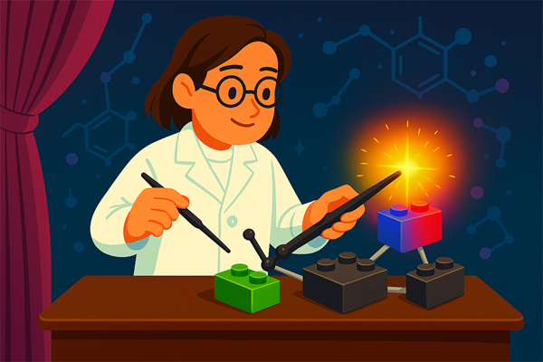 Vorhang auf, Licht an! Chemie ist keine Zauberei, oder doch? (c) Rene Koenigs / KI