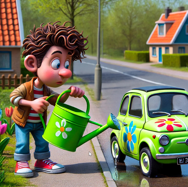 Echt jetzt - euer Auto fährt mit Wasser im Tank? (c) Daniel Leykam / KI